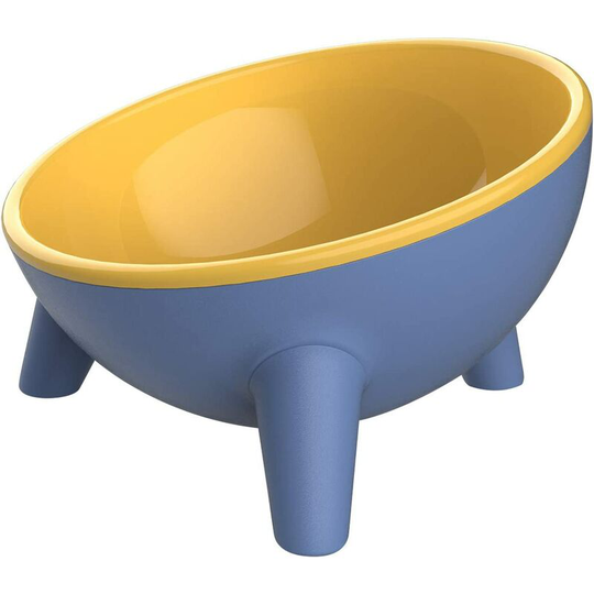 Bearsu - Cat and Dog Bowls, 15°Tilted Pet Bowls, Stable Stand Multi-Purpose 15 oz Large Capacity Wide Pet Dish, Shallow Feeder Bowls Pet Water Bowl,