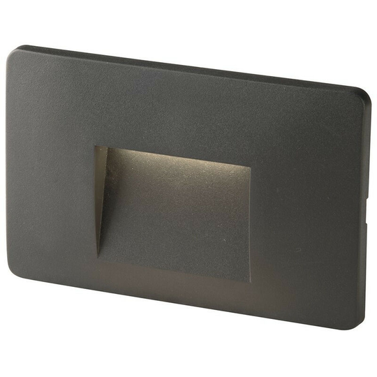 Fan Europe Lighting - Fan Europe breen Outdoor led Recessed Wall Light Anthracite, IP65 150lm 4000K 13.3x8.5x3cm