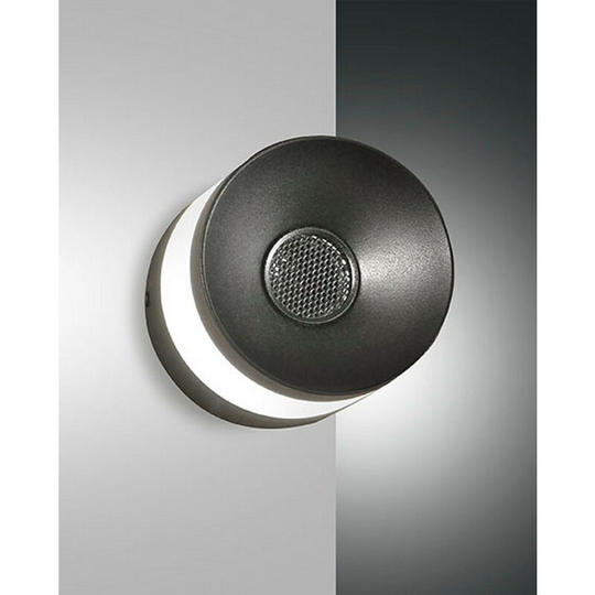 Fabas Luce Lighting - Fabas Luce Billie Integrated led Wall Light Black Glass