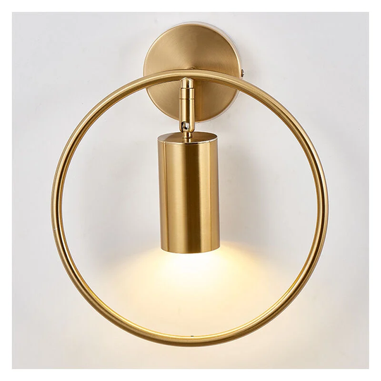 Aougo - Industrial Warm Light 5W Wall Sconce, Modern Creative Bedroom Retro Wall Sconce, Individual Living Room Corridor Hallway Wall Sconce (Copper