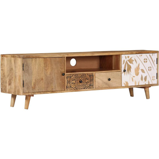 Topdeal - tv Cabinet 140x30x40 cm Solid Mango Wood VDTD14650