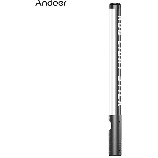 Andoer RGB Handheld LED Video Light Tube Photography Light Wand 3000K-6000K Dimmable 10 Lighting Effect Built-in Battery with Remote Control for Vlog