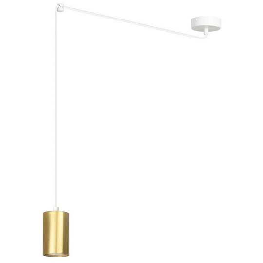 Emibig Traker White/Gold Pendant Ceiling Light 1x GU10
