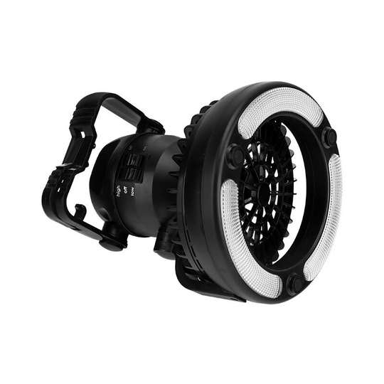 Portable LED Camping Light with Ceiling Fan - Hurricane Emergency Survival Kit