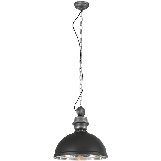 Sienna Gaeve Dome Pendant Ceiling Lights Black Matt, Metal