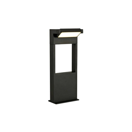 Luminosa Lighting - Short Bollard Post, 1 x 10W led, 3000K, 720lm, IP54, Graphite Black