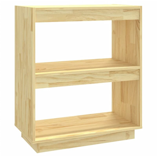 Book Cabinet 60x35x71 cm Solid Pinewood Vidaxl Brown
