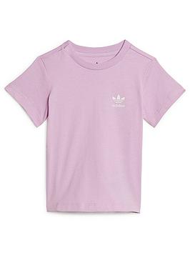 Boys, adidas Originals Toddler Kids Essentials T-Shirt - Light Purple, Light Purple, Size 0-3 Months