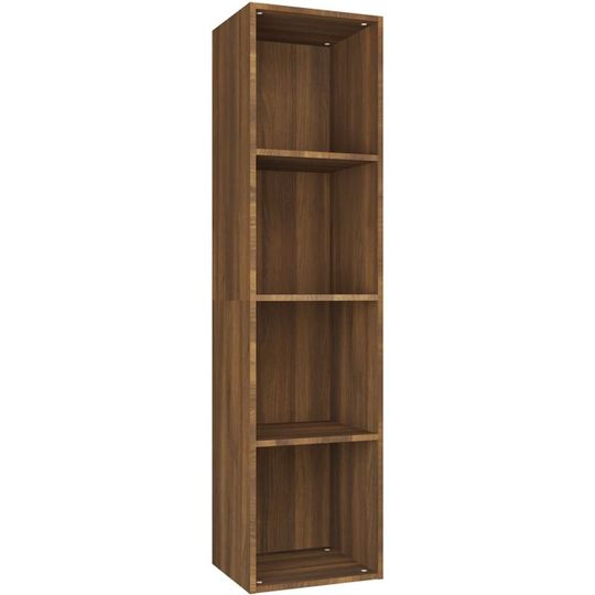 Book Cabinet/TV Cabinet Brown Oak 36x30x143 cm Engineered Wood vidaXL - Brown
