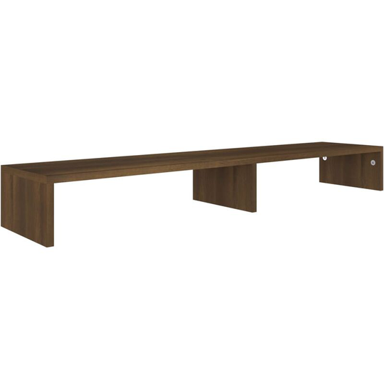 Monitor Stand Brown Oak 110x23.5x12 cm Engineered Wood Vidaxl Brown