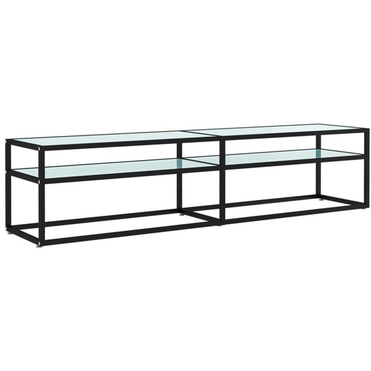 Tv Cabinet White Marble 180x40x40.5 cm Tempered Glass Vidaxl White