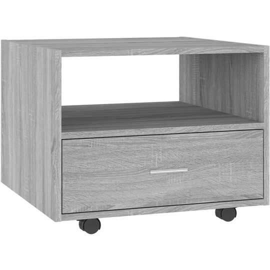 Coffee Table Grey Sonoma 55x55x40 cm Engineered Wood Vidaxl Grey