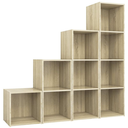 Vidaxl - 4 Piece tv Cabinet Set Sonoma Oak Engineered Wood Brown