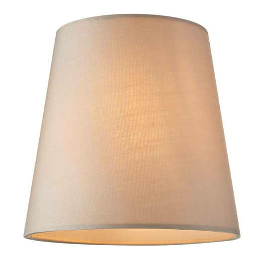 Endon Grace - 1 Light Shade Marble Silk, Gloss White Paint, E14