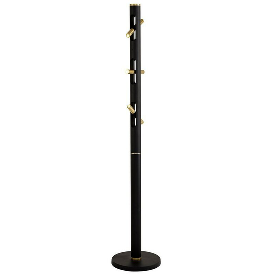 Luminosa Lighting - Floor Lamp, 6 x 2W led, 3000K, 1680lm, Sand Black, Gold
