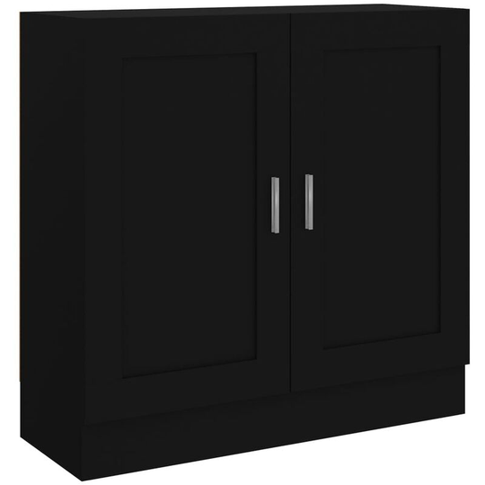 Book Cabinet Black 82.5x30.5x80 cm Engineered Wood Vidaxl Black