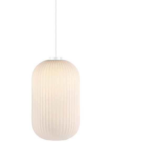 Nordlux Milford 20cm Globe Pendant Ceiling Light Opal Glass, E27