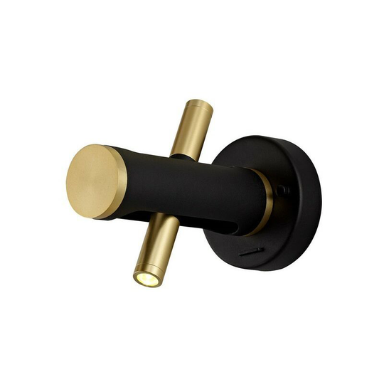 Wall Light, 2 x 2W led, 3000K, 560lm, Sand Black, Gold - Luminosa Lighting