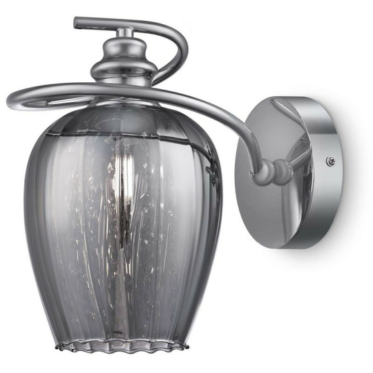 Maytoni Lighting - Blues Wall Lamp Nickel & Crystal, 1 Light, E14