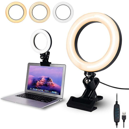 MUFF Video Conference Lighting, 6-inch Selfie Ring Light