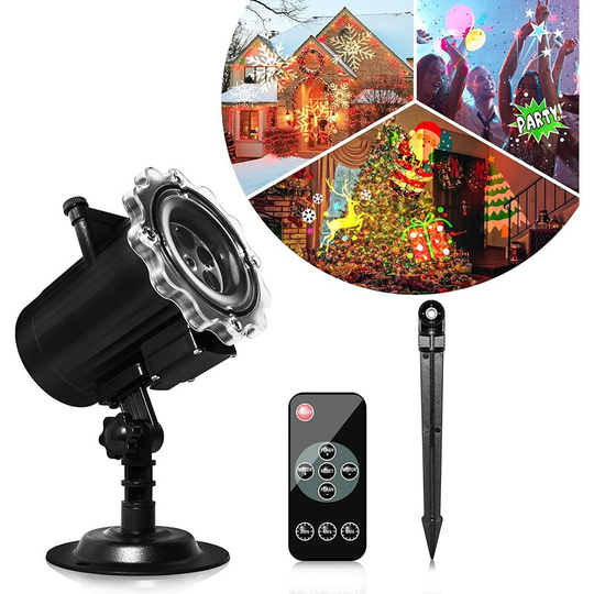 Christmas led light led projector, Christmas led projector lamp with 16 slides, light projector for outdoor interior Christmas Decoration Thsinde