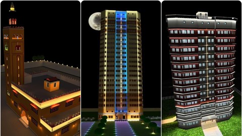 Facade Lighting design by Dialux evo