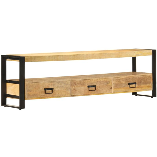 Devenirriche - tv Cabinet 150x30x45 cm Solid Mango Wood - Brown