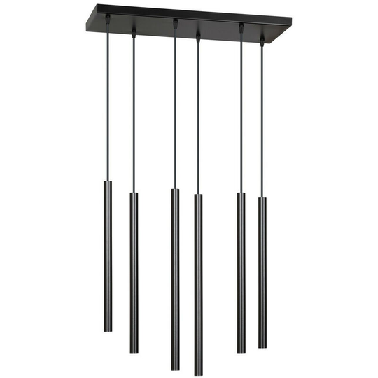 Emibig Lighting - Emibig Selter Black Cluster Pendant Ceiling Light 6x G9