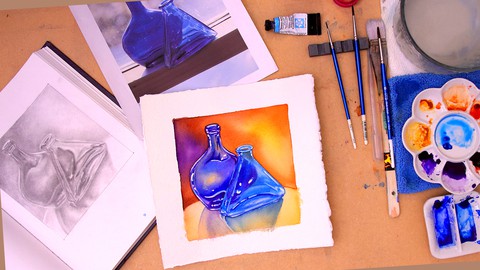Watercolours with Confidence: Glass and Reflections