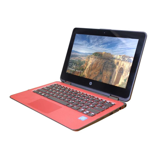 Refurb HP Chromebook X360G1 11.6" Touchscreen Laptop/Tablet - Red