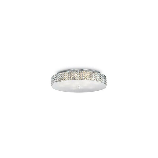 Ideal Lux Roma - 12 Light Large Flush Ceiling Light Chrome, G9