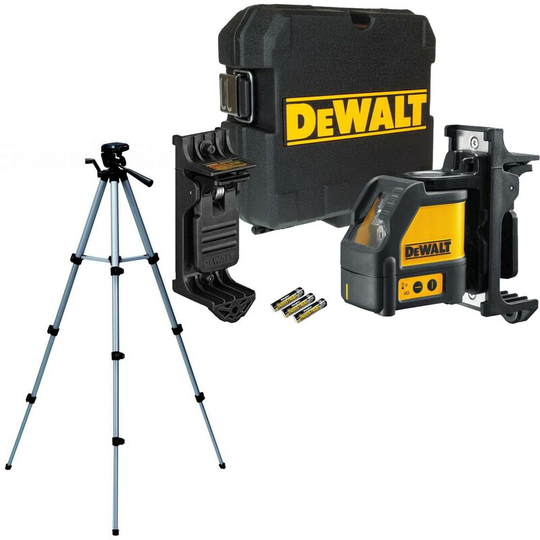 DW088K Self Levelling Cross Line Laser Level Bracket Case + Bag + Tripod - Dewalt