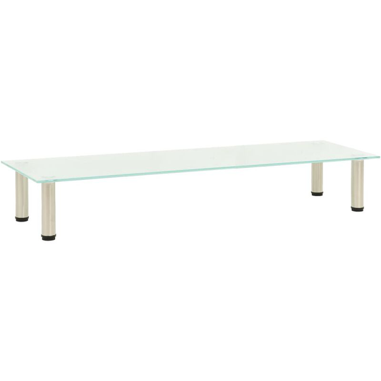 Tv Stand Frosted 120x35x17 cm Tempered Glass Vidaxl Transparent