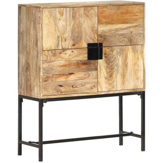 Highboard 80x30x100 cm Solid Mango Wood Vidaxl Brown