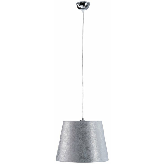 Keter Luca Dome Pendant Ceiling Light Silver, 38cm, 1x E27