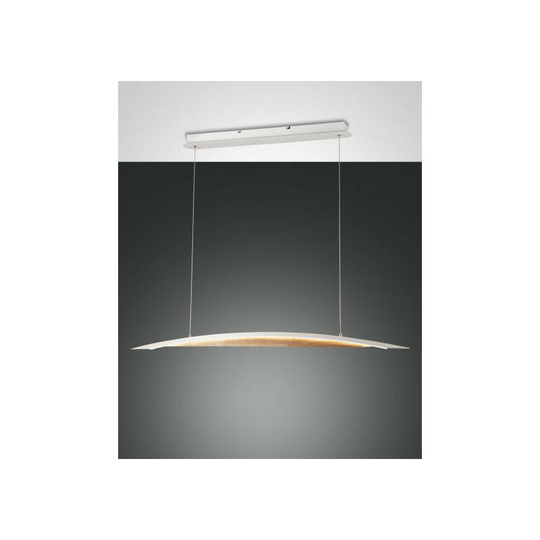 Fabas Luce Cordoba LED Integrated Pendant Ceiling Light Light White Glass