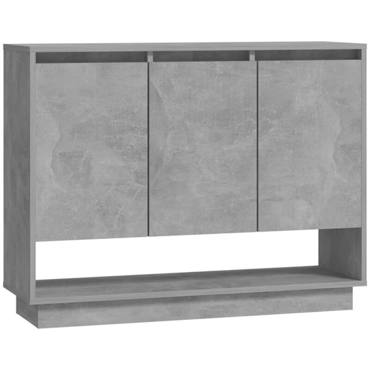 Sideboard Concrete Grey 97x31x75 cm Engineered Wood Vidaxl Grey