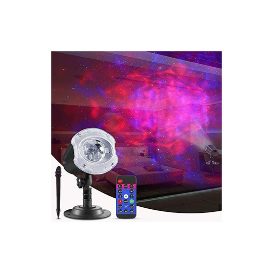 Christmas Projector,with Remote Control, Rotating Snowfall Lights, Indoor Outdoor Waterproof Landscape Decorative Lighting