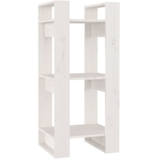 Book Cabinet/Room Divider White 41x35x91 cm Solid Wood Pine vidaXL - White