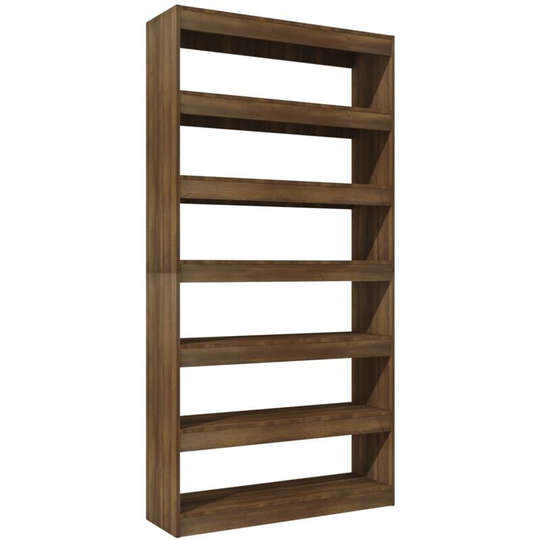 Book Cabinet/Room Divider Brown Oak 100x30x198 cm Engineered wood vidaXL - Brown