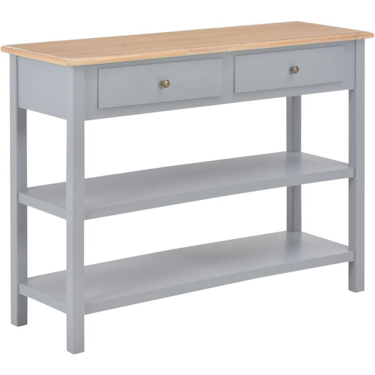 Sideboard Grey 110x35x80 cm mdf - Grey