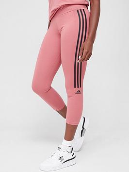 Adidas Technical Cotton 7/8 Leggings - Light Red