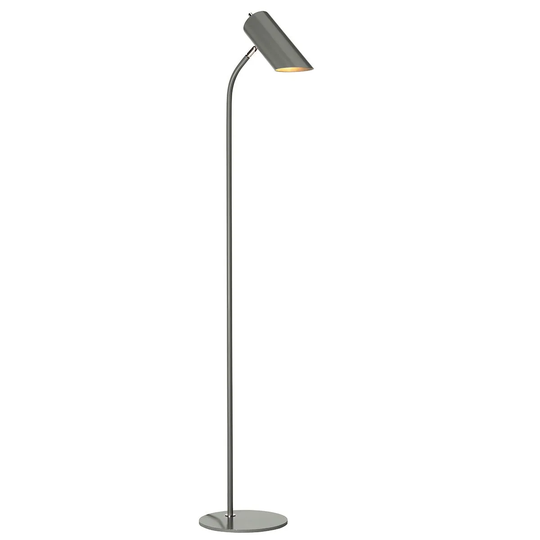 Elstead Lighting Quinto 1 Light Floor Lamp Dark Grey Polished Nickel