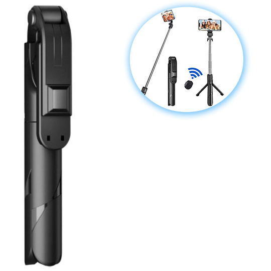 2021 Fashion BT Wireless Selfie Tripod Extendable Selfie Stick Aluminium Alloy 360° Rotation Phone Stand Holder Remote Control Shutter