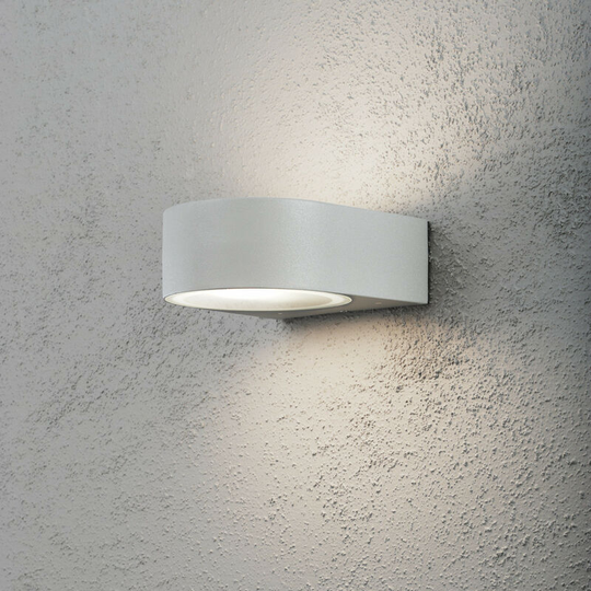Konstsmide Lighting - Konstsmide Teramo Outdoor Modern Up Down Wall Light Grey, IP44