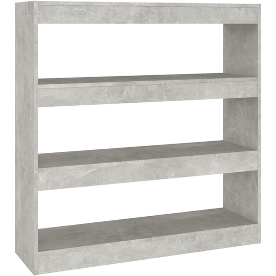 Book Cabinet/Room Divider Concrete Grey 100x30x103 cm vidaXL - Grey