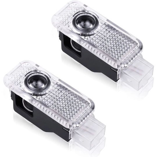 Aougo - led Car Projector Light, Car Door Welcome Light, Car led Welcome Logo Light Compatible with A3 A4 A5 A6 A7 S3 S4 S5 S6 S7 Q5 Q7 tt - 2 Pack