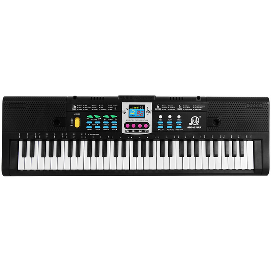 Asupermall - 61 Keys Digital Music Electronic Keyboard Kids Multifunctional Electric Piano for Piano Student with Microphone Function Musical