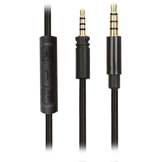 Thsinde - reytid 1.8m Replacement Audio Cable Compatible with Sennheiser Momentum 2.0 with Volume Control and Microphone - In-line Cable - Black