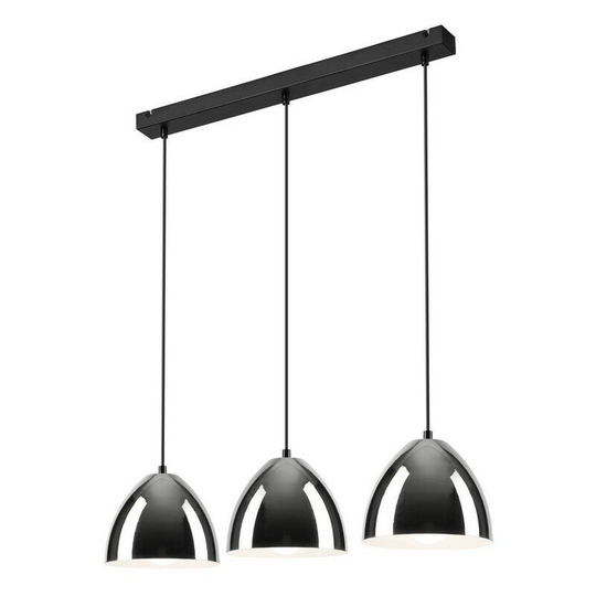 Mia Bar Pendant Ceiling Light Chrome, 3x E27